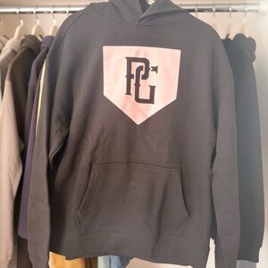 PG Perfect Game Black and Pink Dish Graphic Hoodie Men’s Medium NWT
